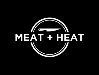 Meat [plus sign] Heat  logo design by hopee