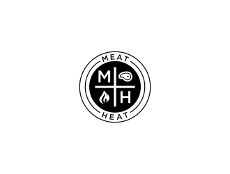 Meat [plus sign] Heat  logo design by uptogood