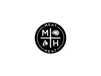 Meat [plus sign] Heat  logo design by uptogood