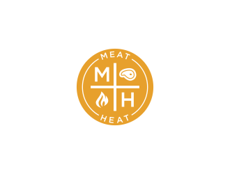 Meat [plus sign] Heat  logo design by uptogood