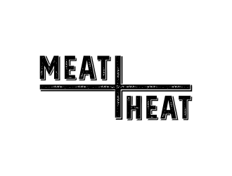 Meat [plus sign] Heat  logo design by N3V4