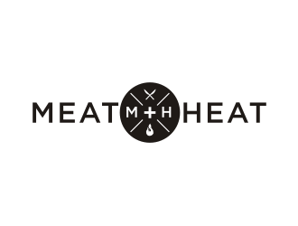 Meat [plus sign] Heat  logo design by Sheilla