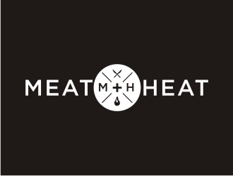 Meat [plus sign] Heat  logo design by Sheilla