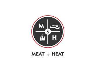 Meat [plus sign] Heat  logo design by Arxeal