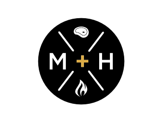 Meat [plus sign] Heat  logo design by KQ5