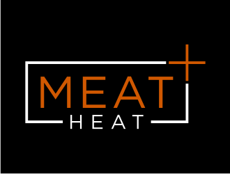 Meat [plus sign] Heat  logo design by puthreeone