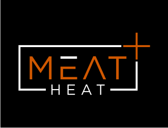 Meat [plus sign] Heat  logo design by puthreeone