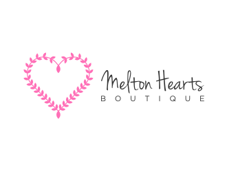 Melton Hearts Boutique logo design by Inaya