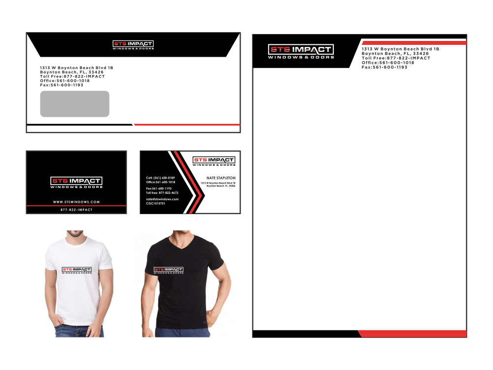 STS Windows & Doors logo design by Shina