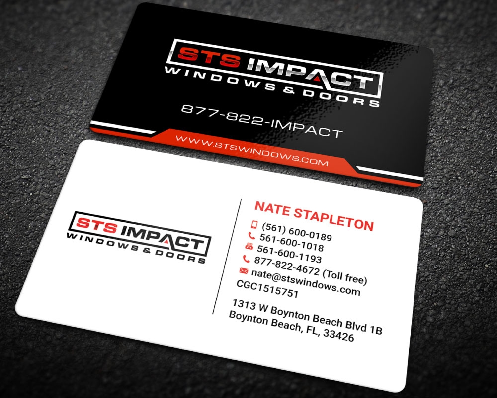 STS Windows & Doors logo design by Boomstudioz