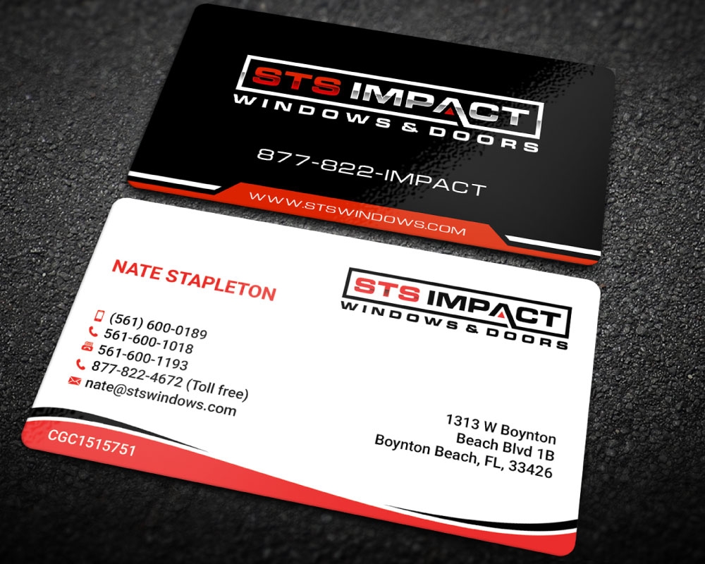 STS Windows & Doors logo design by Boomstudioz