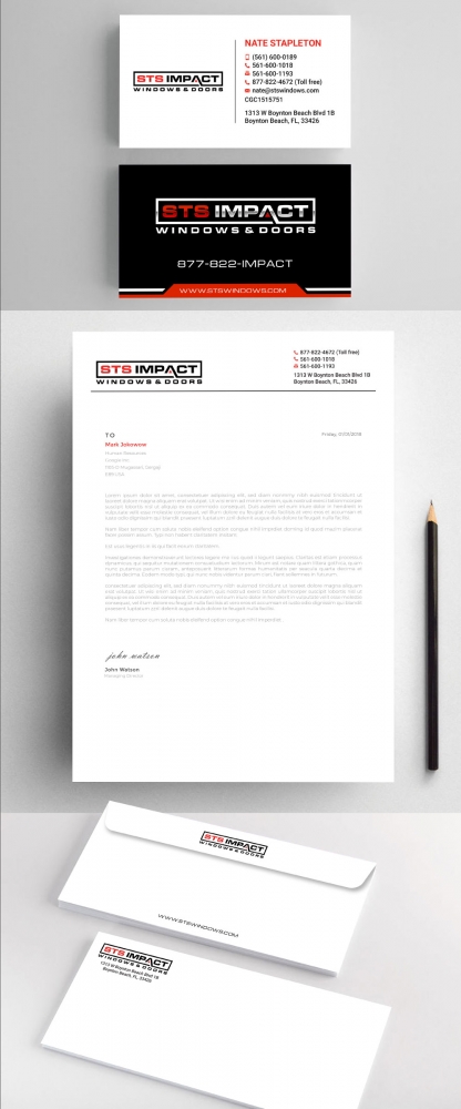 STS Windows & Doors logo design by Boomstudioz