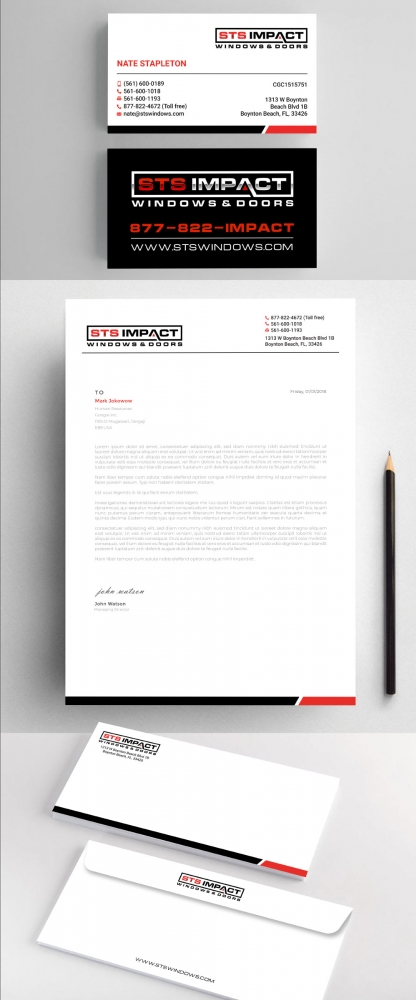 STS Windows & Doors logo design by Boomstudioz