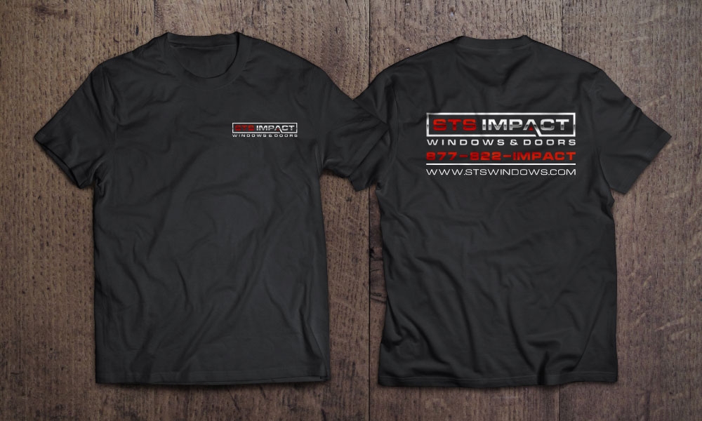 STS Windows & Doors logo design by Boomstudioz