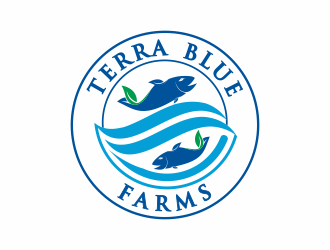Terra Blue Farms logo design by Mahrein