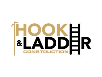 Hook & Ladder Construction logo design by daywalker