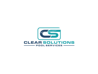 Clear Solutions Pool Services logo design by bricton