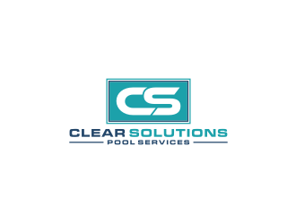 Clear Solutions Pool Services logo design by bricton