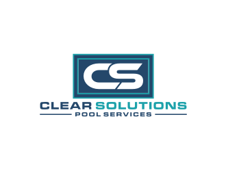 Clear Solutions Pool Services logo design by bricton
