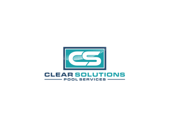 Clear Solutions Pool Services logo design by bricton