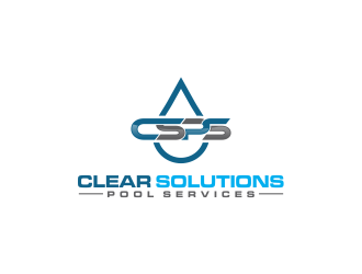 Clear Solutions Pool Services logo design by oke2angconcept