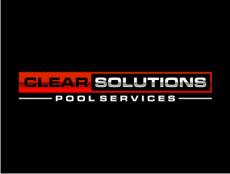 Clear Solutions Pool Services logo design by puthreeone