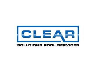 Clear Solutions Pool Services logo design by BrainStorming