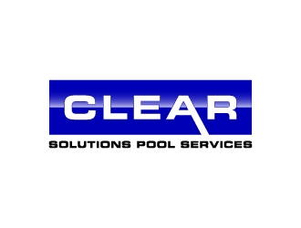 Clear Solutions Pool Services logo design by BrainStorming