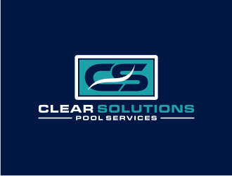 Clear Solutions Pool Services logo design by bricton