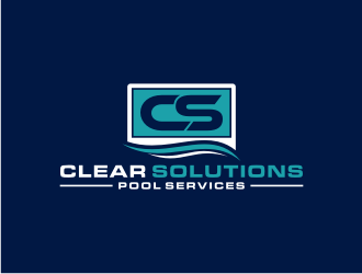 Clear Solutions Pool Services logo design by bricton