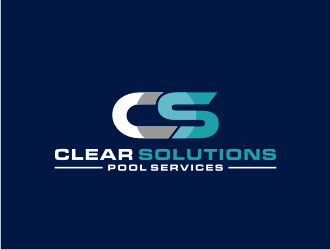 Clear Solutions Pool Services logo design by bricton