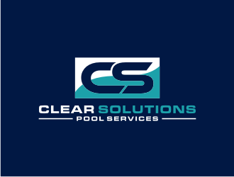 Clear Solutions Pool Services logo design by bricton