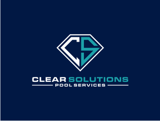 Clear Solutions Pool Services logo design by bricton