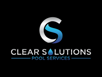 Clear Solutions Pool Services logo design by eagerly