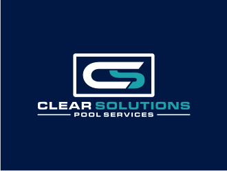 Clear Solutions Pool Services logo design by bricton