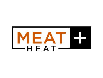 Meat [plus sign] Heat  logo design by puthreeone