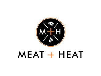 Meat [plus sign] Heat  logo design by johana