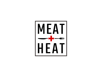 Meat [plus sign] Heat  logo design by rezadesign