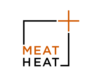 Meat [plus sign] Heat  logo design by puthreeone