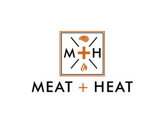 Meat [plus sign] Heat  logo design by johana