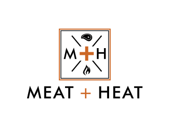 Meat [plus sign] Heat  logo design by johana