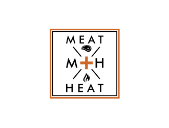 Meat [plus sign] Heat  logo design by johana