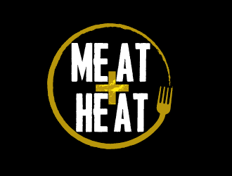 Meat [plus sign] Heat  logo design by axel182