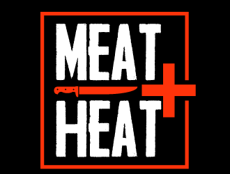 Meat [plus sign] Heat  logo design by axel182