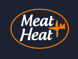 Meat [plus sign] Heat  logo design by axel182