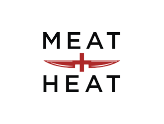 Meat [plus sign] Heat  logo design by bomie