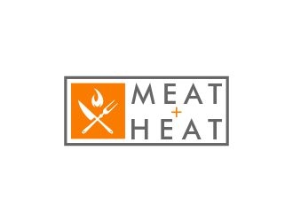 Meat [plus sign] Heat  logo design by alfian