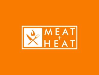 Meat [plus sign] Heat  logo design by alfian