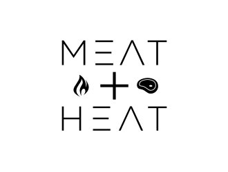 Meat [plus sign] Heat  logo design by KQ5