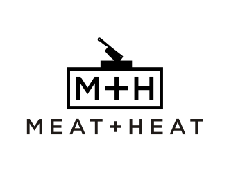 Meat [plus sign] Heat  logo design by KQ5